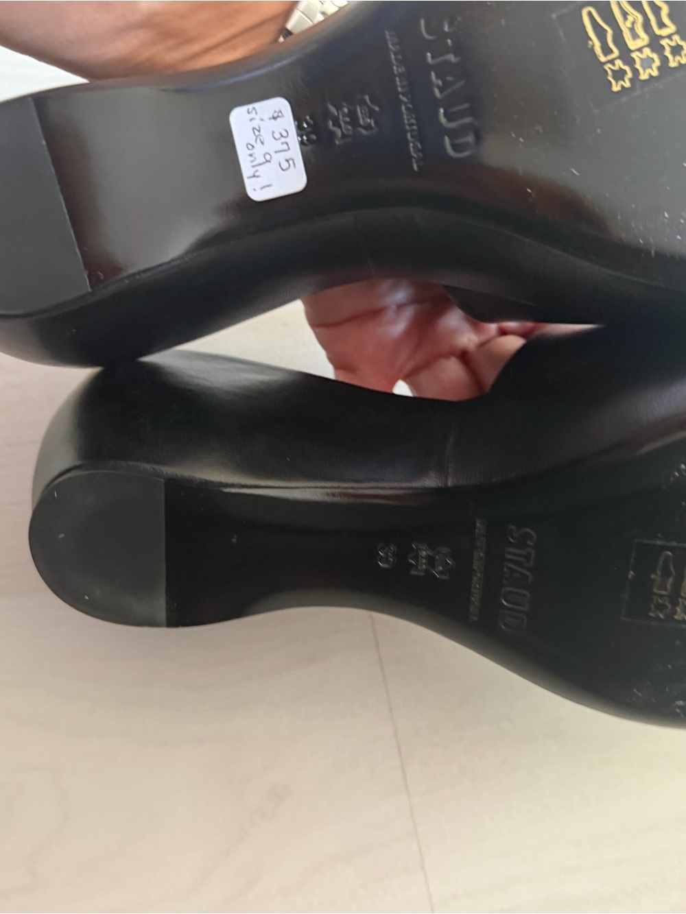 STAUD Black Leather Platform Mules - Picture 2 of 14